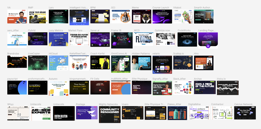 50 plus above the fold design resource preview.