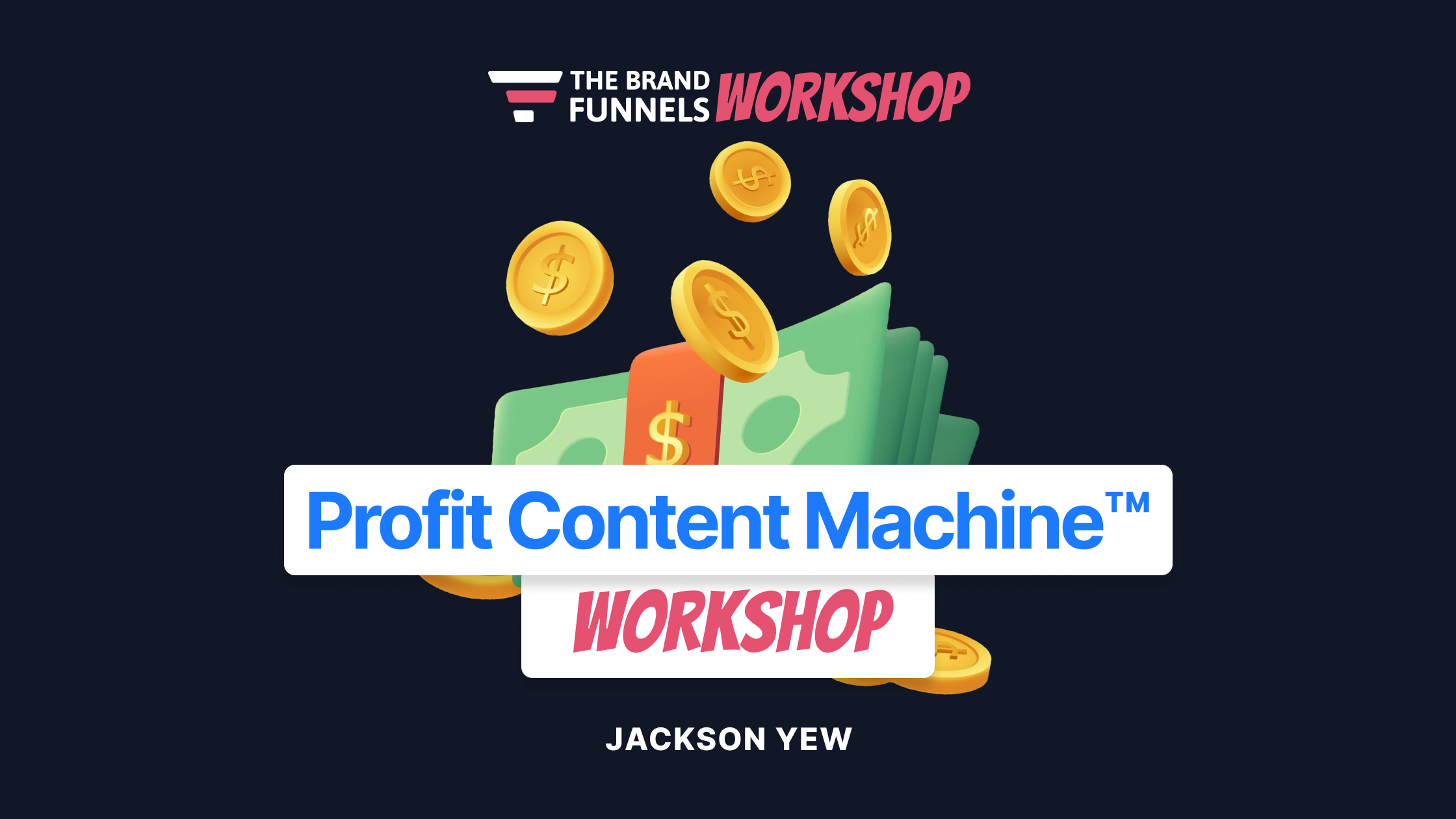 Profit Content Machine workshop preview.
